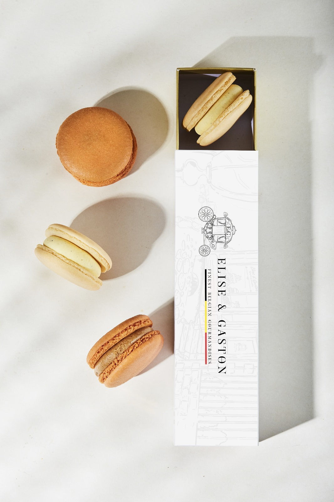 "Caramelilla" 8 Coffret Macarons